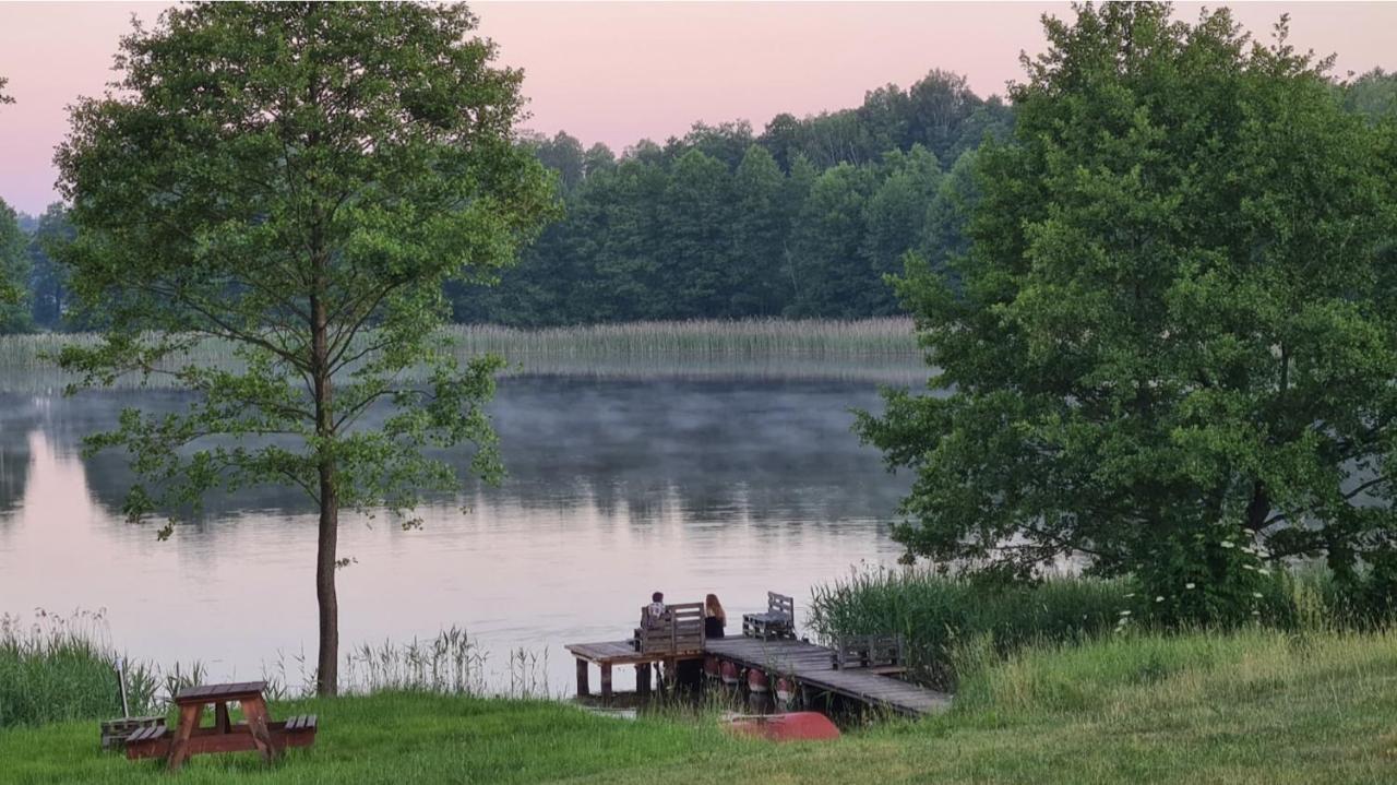Domwigierski Pl -Jeziorki -Gr- Comfort-Ferienhaus-Polen - Wlasna Linia Brzegowa I Sauna Wysoki Most  Exterior foto