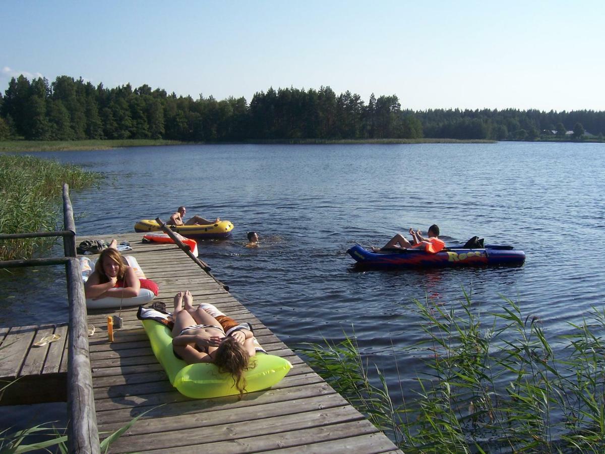 Domwigierski Pl -Jeziorki -Gr- Comfort-Ferienhaus-Polen - Wlasna Linia Brzegowa I Sauna Wysoki Most  Exterior foto